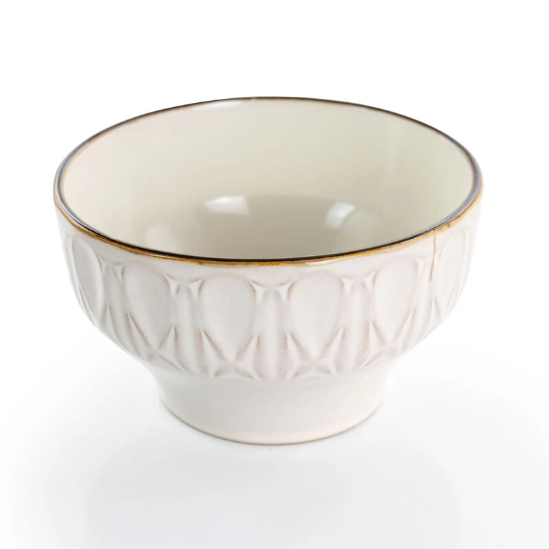 Gibson Elite Golden Halo 16 Piece Stoneware Dinnerware Set - Image 4