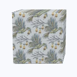 Fabric Textile Products, Inc. Napkin Set, 100% Polyester, Set Of 4, Holiday Birds And Bells
