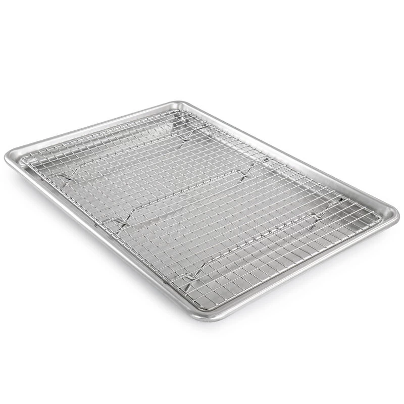 Oster® Oster Baker's Glee Stainless Steel 17in Cookie Sheet And 16in Cooling Rack Bakeware Set In Silver - Image 2