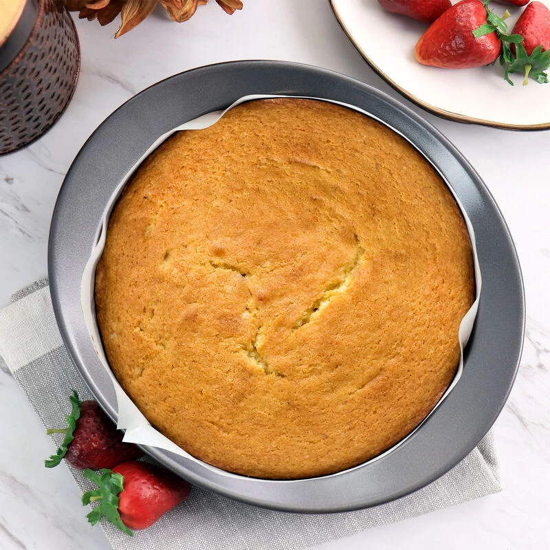 Gibson 7.5 Inch Baker's Friend Steel Non-Stick Round Bake Pan - Image 5