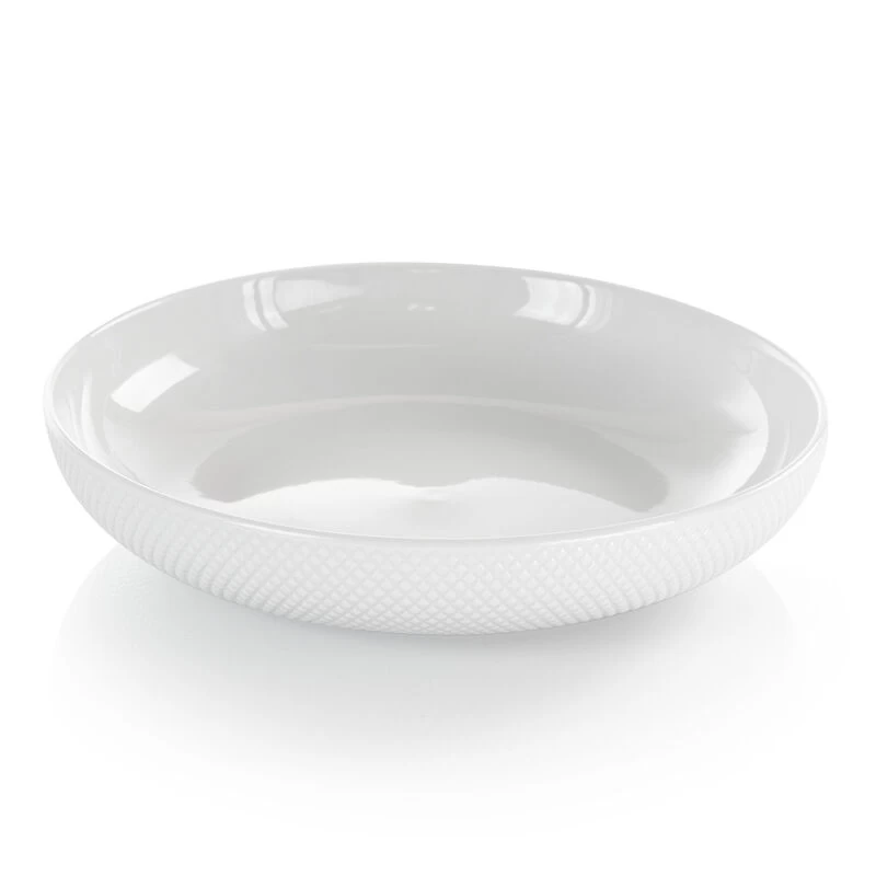 Elama Esme 4 Piece Porcelain Assorted Bowl Set In White - Image 5