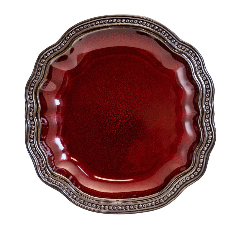 Elama Regency 16 Piece Luxurious Stoneware Dinnerware With Complete Setting For 4, 16pc - Image 5