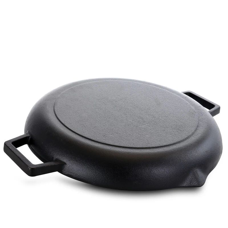 Gibson General Store Addlestone 12 Inch Preseasoned Cast Iron Grill Pan With Dual Pouring Spouts - Image 3