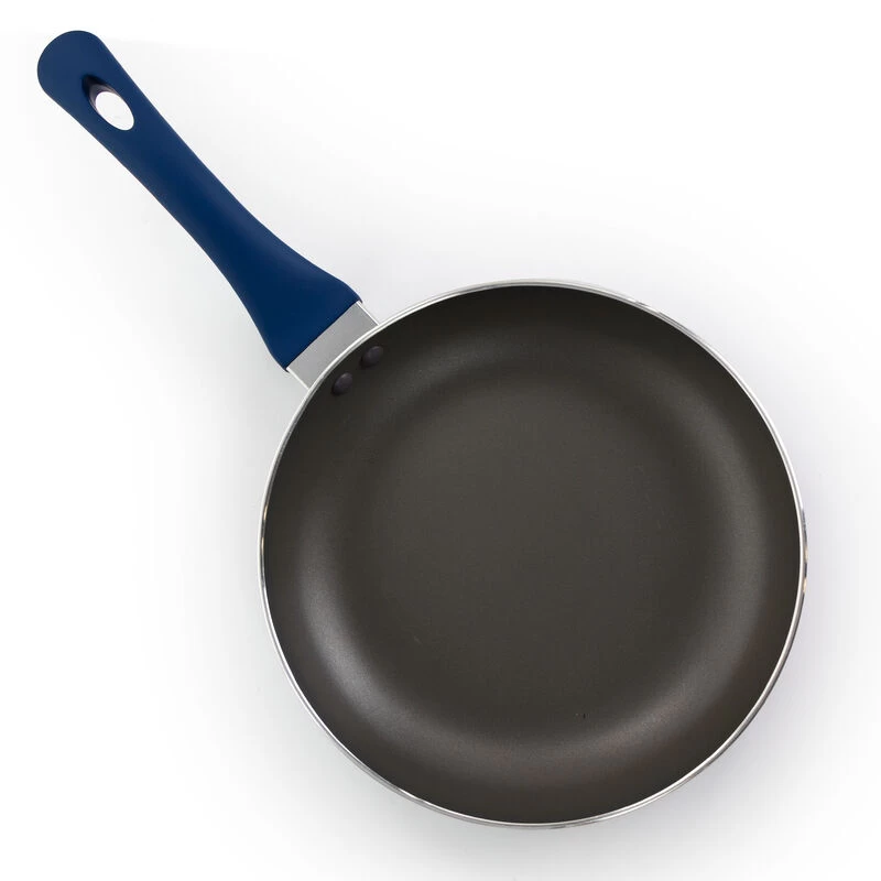 Gibson Home Charmont 9.5 Inch Nonstick Aluminum Frying Pan In Yale Blue - Image 9