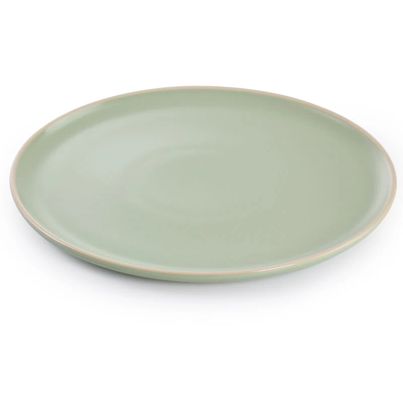 Gibson Elite Serenade 12 Piece Round Stoneware Dinnerware Set In Green - Image 3