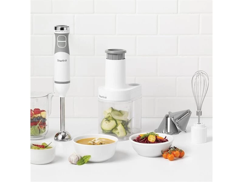 Starfrit - 4-in-1 Hand Blender Set, 10-Speed Variable Control, White - Image 6