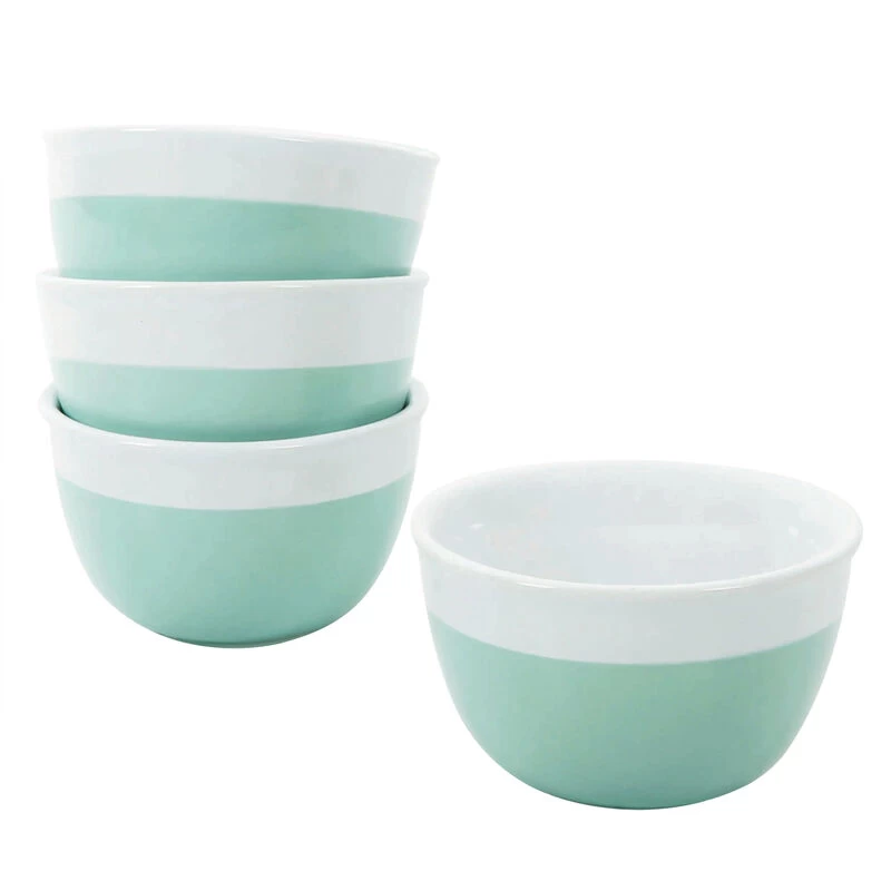 Martha Stewart Dual-Tone 3in Dipping Bowl 4 Piece Set In Blue And White