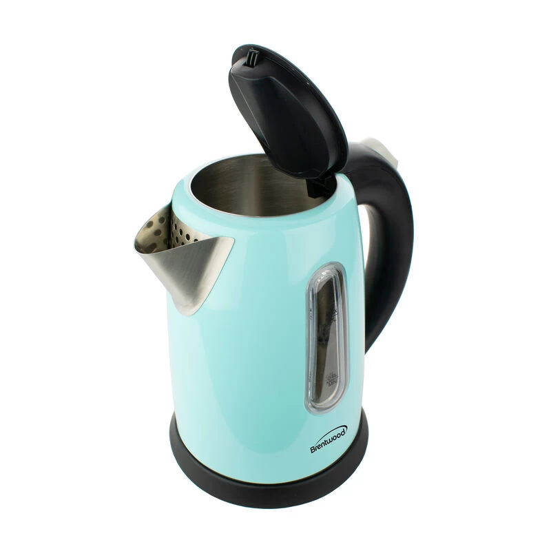 Brentwood 1 Liter Stainless Steel Cordless Electric Kettle In Blue - Image 5
