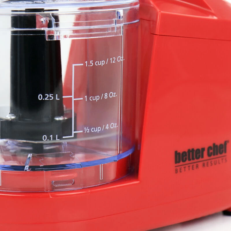 Better Chef Compact 12 Ounce Mini Chopper In Red - Image 4