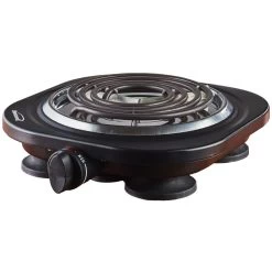 Brentwood TS-321BK 1000 Watt Single Electric Burner In Black
