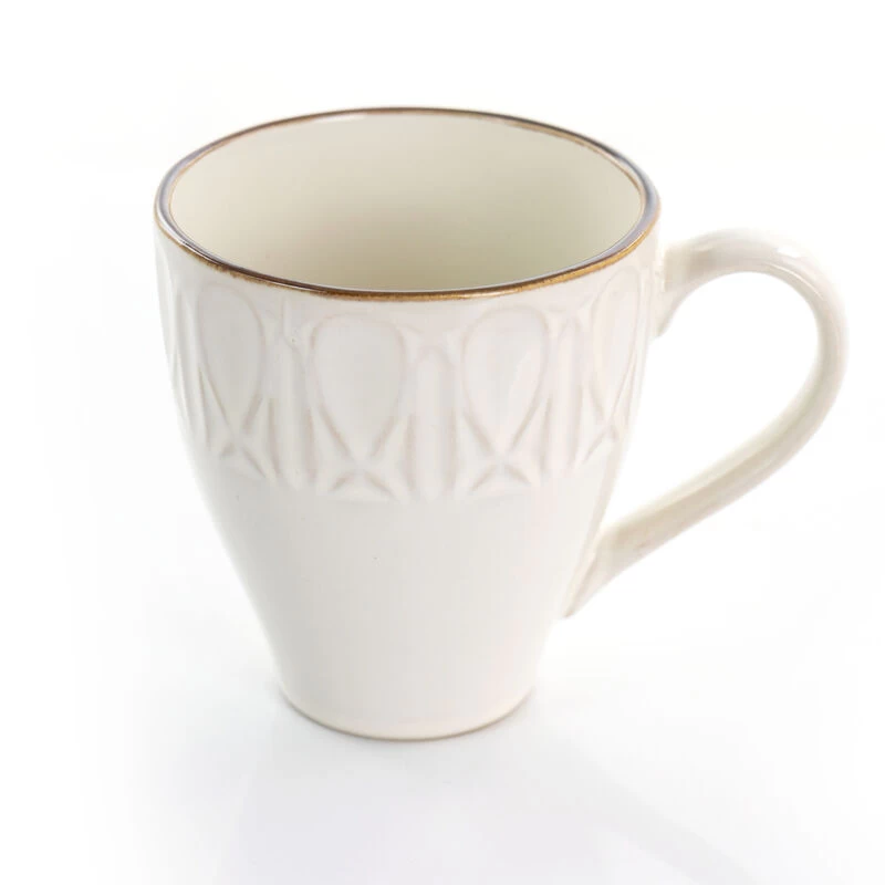 Gibson Elite Golden Halo 16 Piece Stoneware Dinnerware Set - Image 8