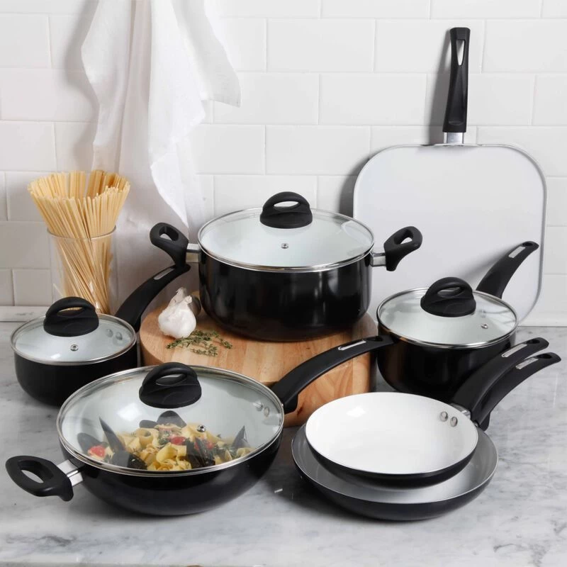 Oster® Oster Herstal 11 Piece Aluminum Cookware Set In Black - Image 4