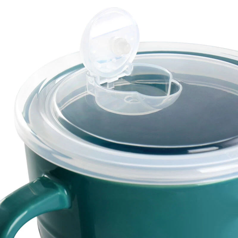 Crock-Pot Crock Pot Swinton 4 Piece 22 Ounce Stoneware Soup Cup Set With Lids In Teal And Red - Image 6