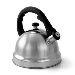 Mr. Coffee® Mr. Coffee Claredale 2.2 Quart Brushed Stainless Steel Whistling Tea Kettle With Nylon Handle