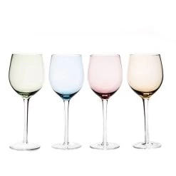 Grassi Colorful Stemmed Wine Glass (15.5 Oz. Set Of 4)