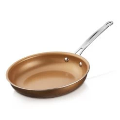 Brentwood Induction Copper 10 Inch Frying Pan Set With Non-Stick, Ceramic Coating
