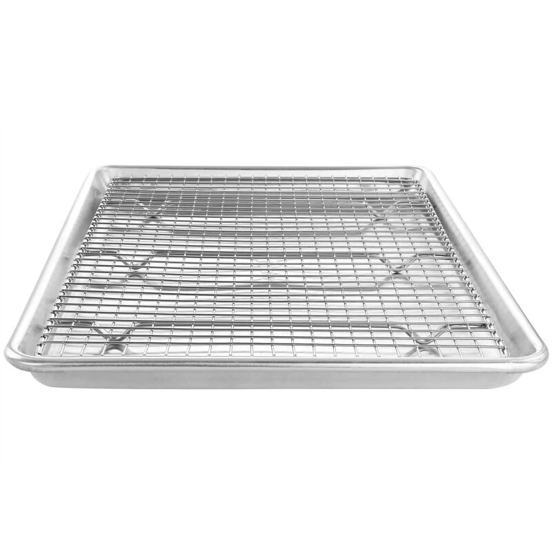 Oster® Oster Baker's Glee Stainless Steel 17in Cookie Sheet And 16in Cooling Rack Bakeware Set In Silver - Image 3