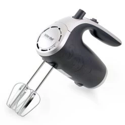 5-Speed 150-Watt Hand Mixer Black W/ Silver Accents