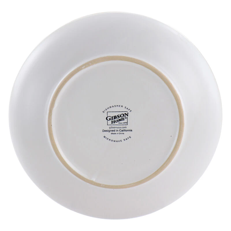 Gibson Home Rockaway 12 Piece Stoneware Dinnerware Set In White - Image 7