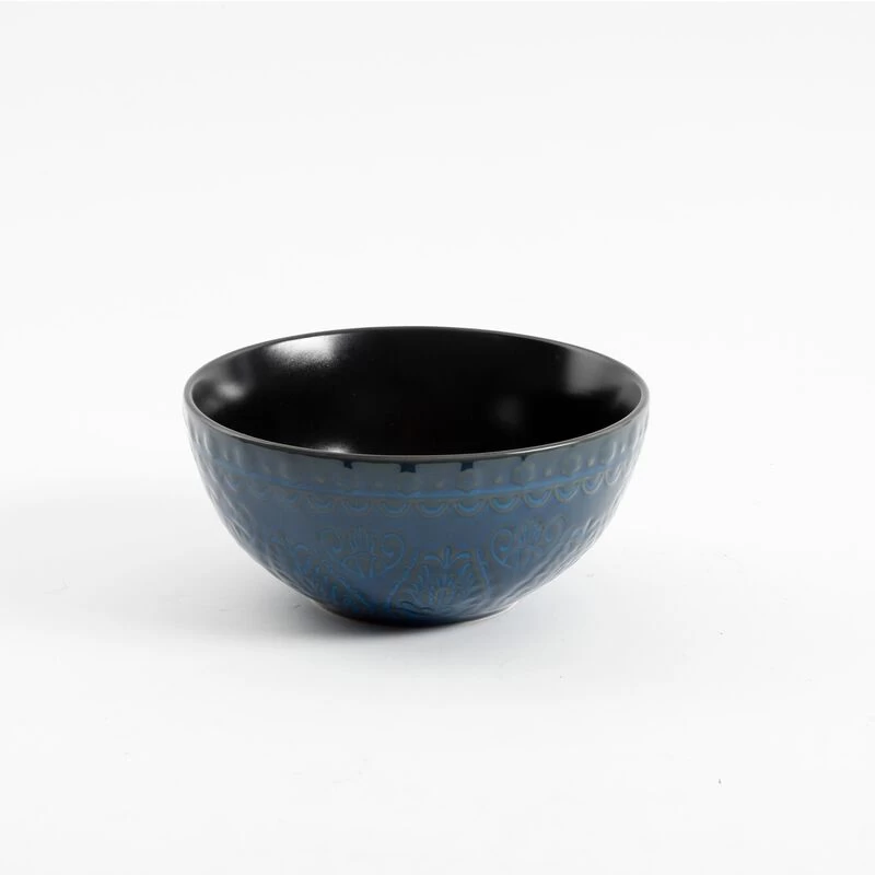 Gibson Elite Milanto 16 Piece Stoneware Dinnerware Set In Blue - Image 3