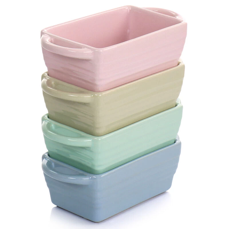 Martha Stewart 5.1 Inch Mini Loaf Pan 4 Piece Set In Assorted Colors - Image 2