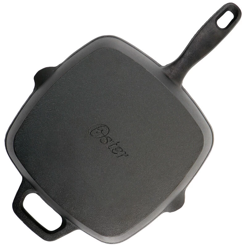 Oster® Oster Castaway 10 Inch Square Cast Iron Grill Pan With Pouring Spouts - Image 4
