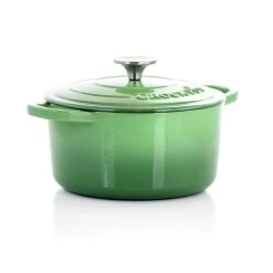 Crock-Pot Artisan 2 Piece 3 Quarts Enameled Cast Iron Dutch Oven In Pistachio Green