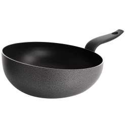 Tosca Siena 11 Inch Nonstick Aluminum Wok In Grey Granite