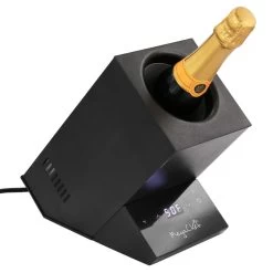MegaChef Electric Wine Chiller With Digital Display In Black