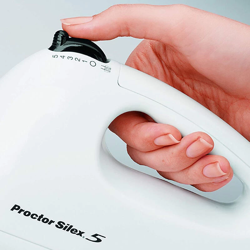 Proctor Silex Easy Mix 5 Speed Hand Mixer In White - Image 10