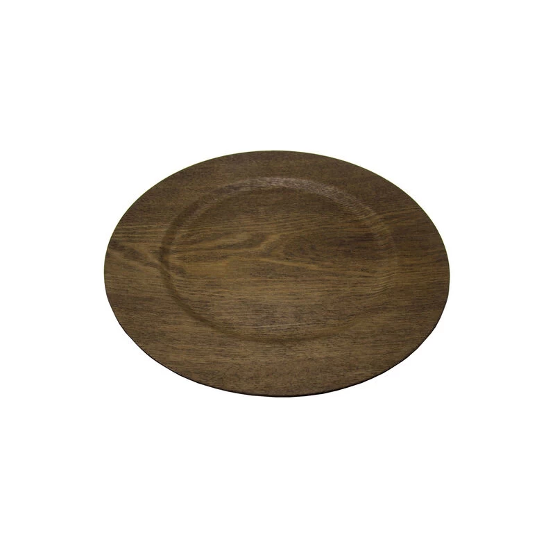 Gibson Home Feri 13" Wooden Skin Luxe Chargers, Set Of 12 - Image 2