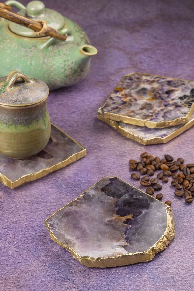 Dazzle Amethyst Coasters, Set Of 4 - Image 2