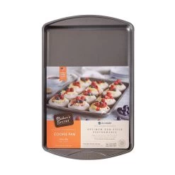 Baker's Secret 15" Roaster Pan, Non-stick Coating & Thick Carbon Steel Construction, Dark Gray Classic Line, Roasting Essentials