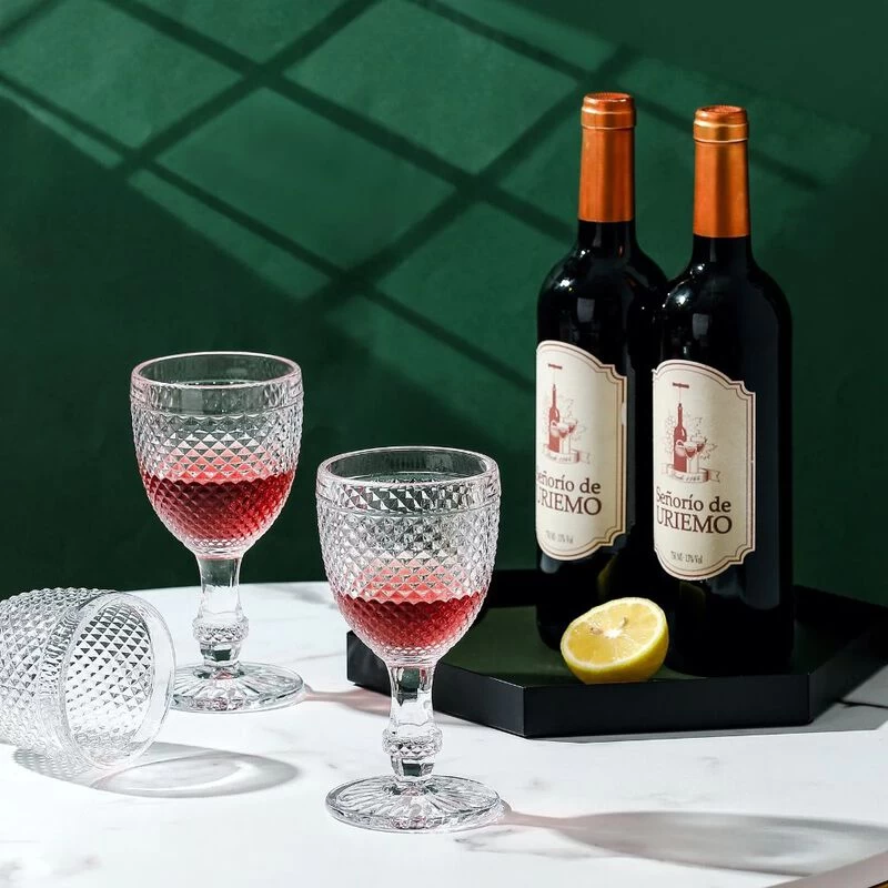 Grassi Chroma Collection Wine Goblets Glasses Set Of 6, 10.6 Oz - Image 4