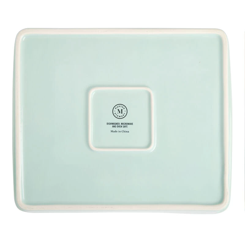 Martha Stewart 8.25 Inch X 8 Inch Stoneware Baker In Mint - Image 3