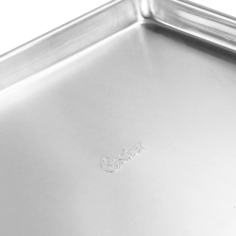 Oster® Oster Baker's Glee Stainless Steel 17in Cookie Sheet And 16in Cooling Rack Bakeware Set In Silver - Image 5