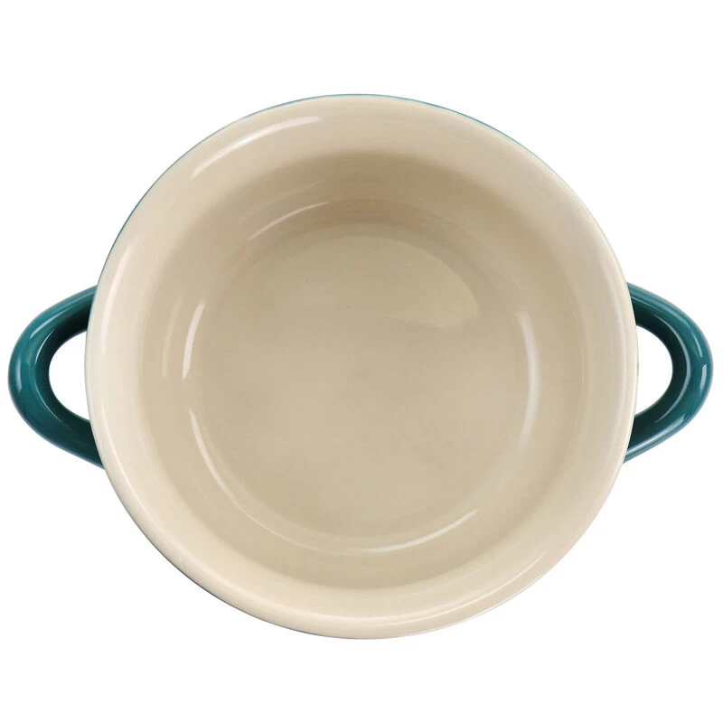 Crock-Pot Crock Pot 2 Piece Stoneware 30oz Soup Bowl Set With Handles In Gradient Teal - Image 6