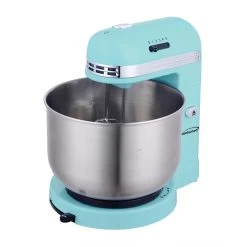 Brentwood 5 Speed Stand Mixer With 3.5 Quart Stainless Steel Mixing Bowl In Blue