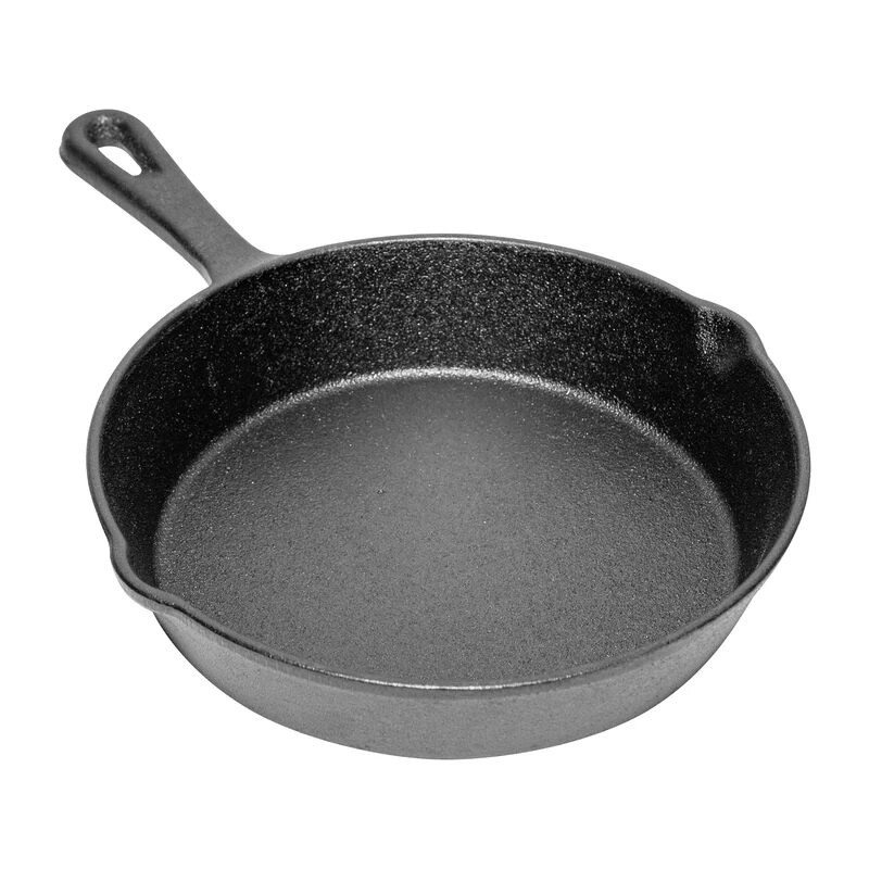Durable Pre Seasoned Cast Iron Frying Pan Set Of 2 - Image 3