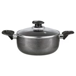 Brentwood Dutch Oven Aluminum Non-Stick 4 Qt-Gray