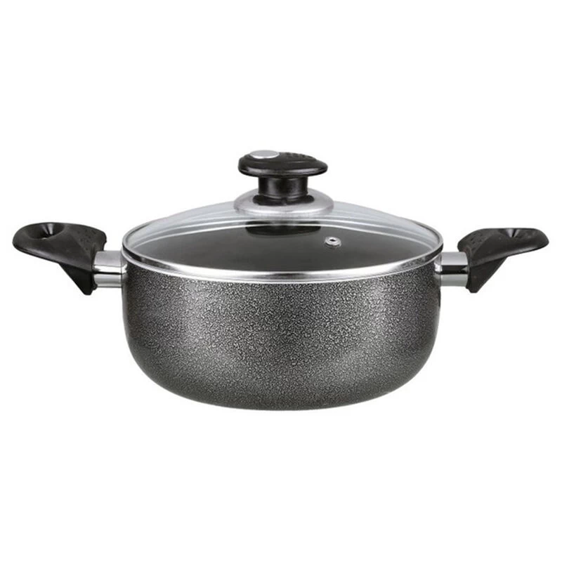 Brentwood Dutch Oven Aluminum Non-Stick 4 Qt-Gray