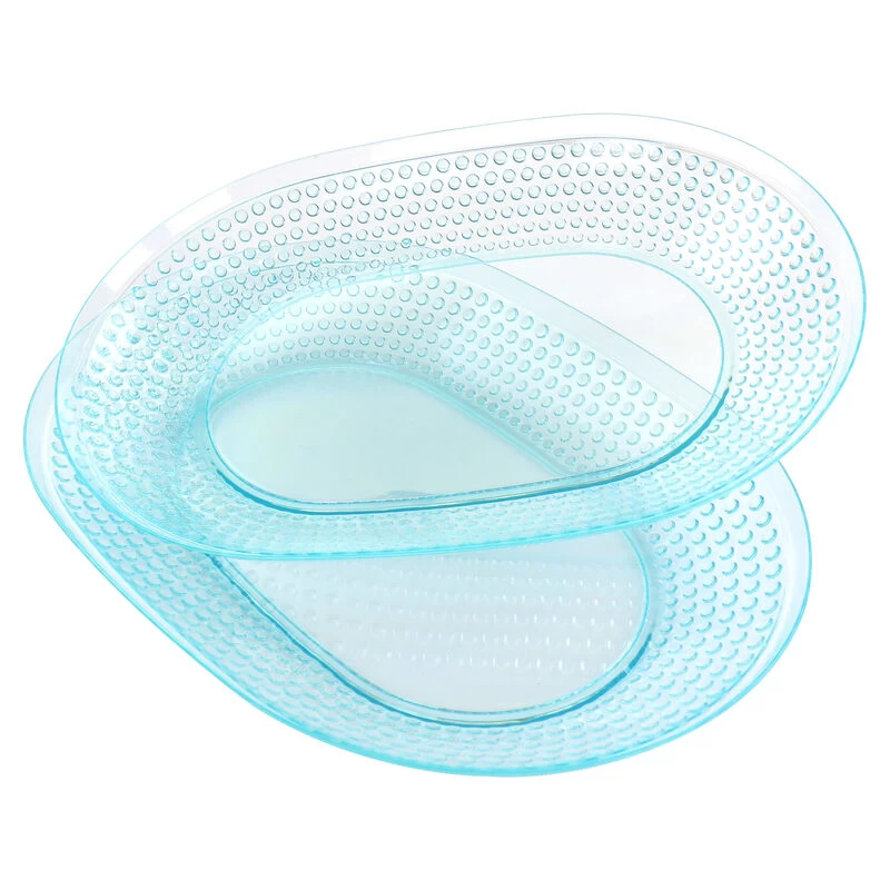 Gibson Home 15.75 Inch Plastic Aqua 2 Piece Platter Set - Image 7