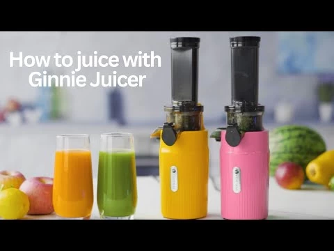 Ventray Essential Ginnie Juicer Compact Small Cold Press Masticating Slow Juicer Pink - Image 10